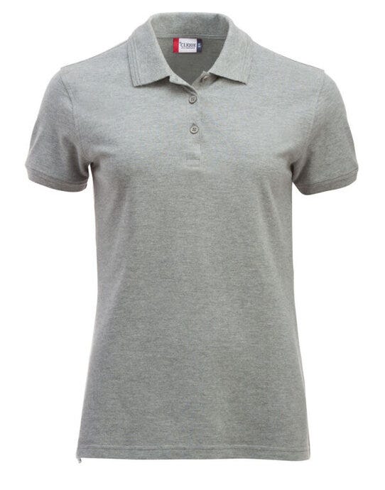 Clique Ladies Manhattan Cq028251 - Grey Melange 3XL - Customisable POLO SHIRTS
