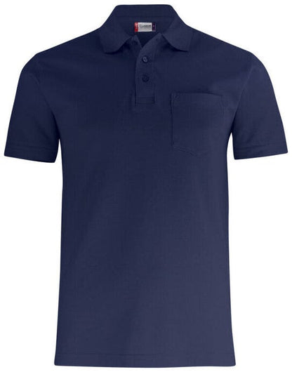 Clique Basic Polo With Pocket Cq028255 - Dark Navy XL - Customisable POLO SHIRTS
