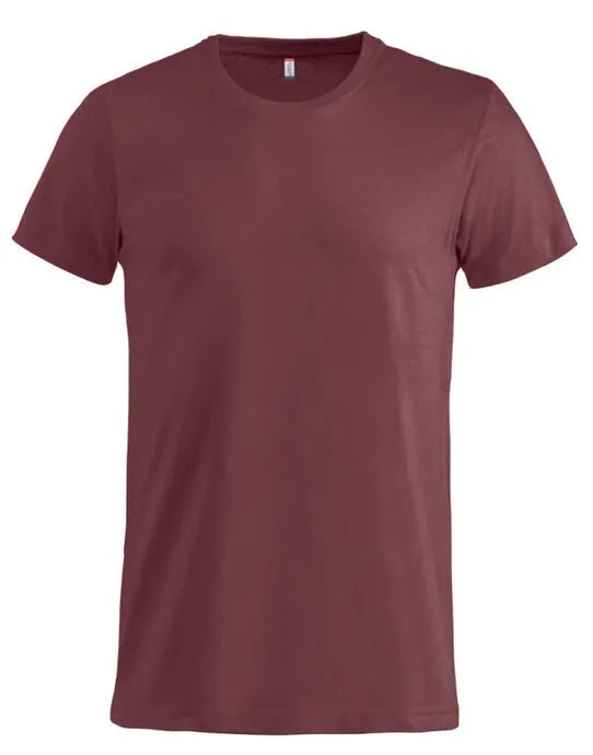 Clique - Basic T-Shirt cq029030 - Burgundy - Customisable T-Shirt