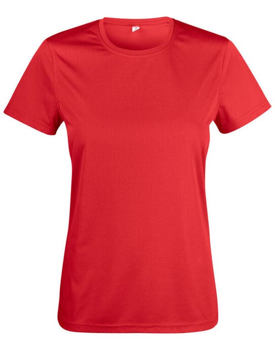 Clique Ladies Basic Active T Cq029039 - Red M - Customisable T-SHIRTS