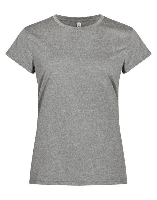 Clique Ladies Basic Active T Cq029039 - Grey Melange L - Customisable T-SHIRTS