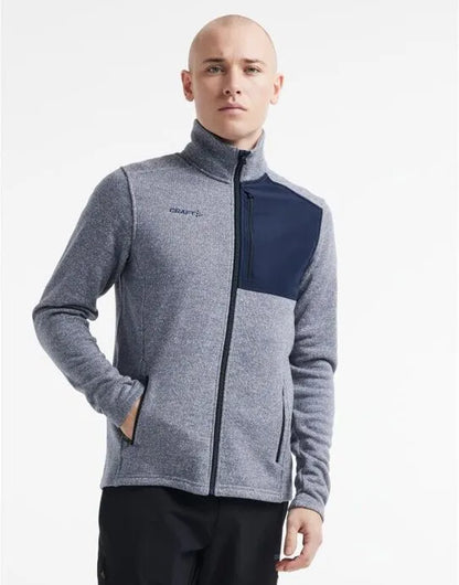Craft Mens ADV Explore Heavy Fleece Jacket cr1912218 - Flow Blaze - Customisable Outerwear