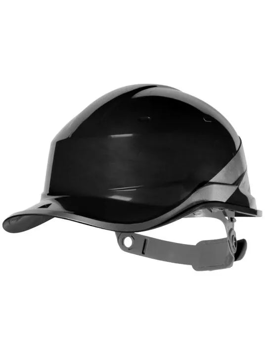 Delta Plus Hi Vis Baseball Safety Helmet diamond - Black O S - Customisable Helmets