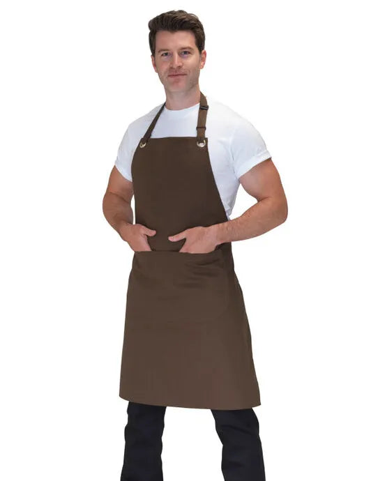 Denny Joseph Alan Canvas Bib Apron With Pocket dp114 - - Customisable Apron