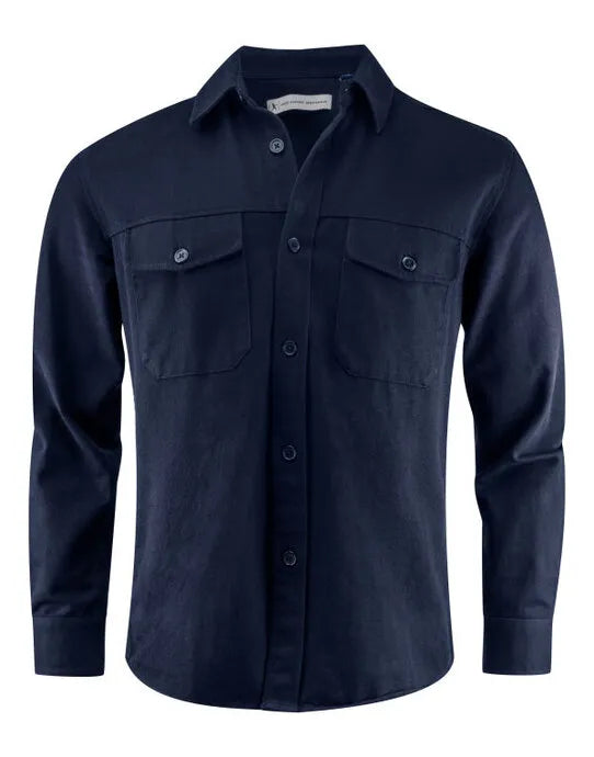James Harvest Highwoods Unisex Overshirt HAR2111040 - Navy - Customisable Shirts
