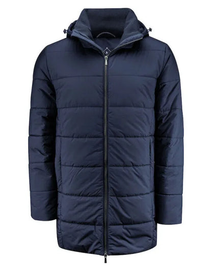 James Harvest Nordmont Long Jacket HAR2111042 - Navy - Customisable Jacket