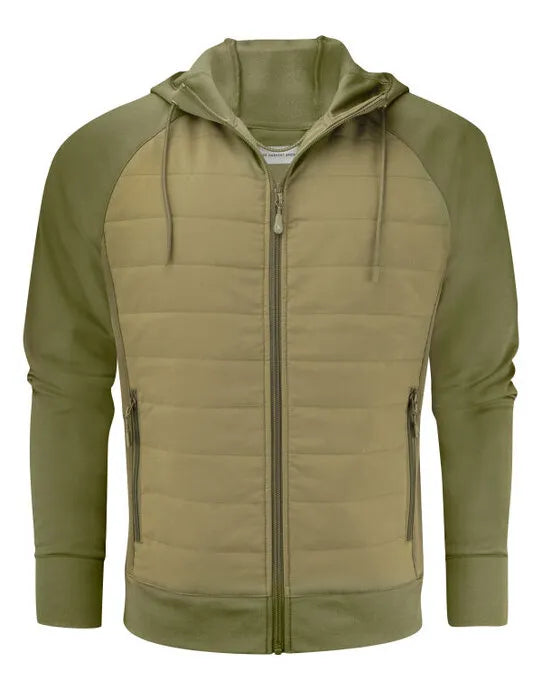 James Harvest Keyport Hooded Sweat HAR2112032 - Moss Green - Customisable Sweatshirts