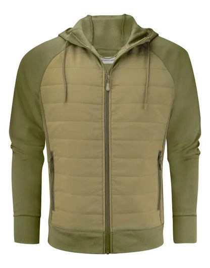 James Harvest Keyport Hooded Sweat HAR2112032 - Moss Green - Customisable Sweatshirts