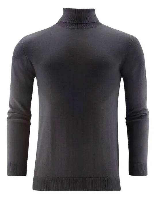 James Harvest Ashland Turtle Neck Knit HAR2112513 - Black - Customisable Sweatshirts