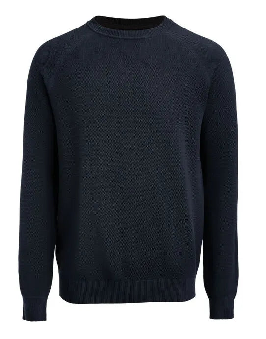 James Harvest Ashland Casual Knit Sweat HAR2112516 - Navy 2XL - Customisable Sweatshirts