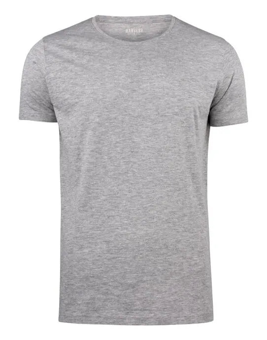James Harvest Twoville Crew Neck T Shirt HAR2114005 - Grey Melange - Customisable T-Shirt