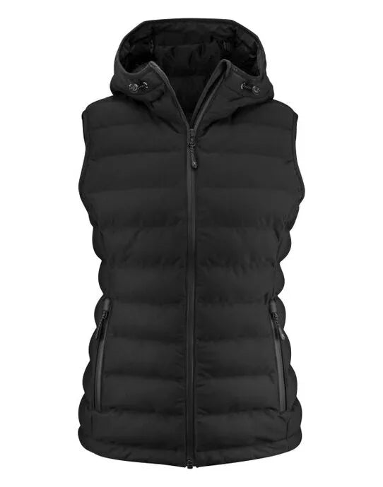 James Harvest Woodlake H Ladies Vest har2121046 - Black - Customisable Outerwear