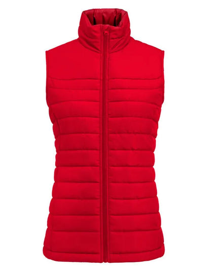 James Harvest Ladies Arches Vest HAR2121051 - Red - Customisable Hoodies