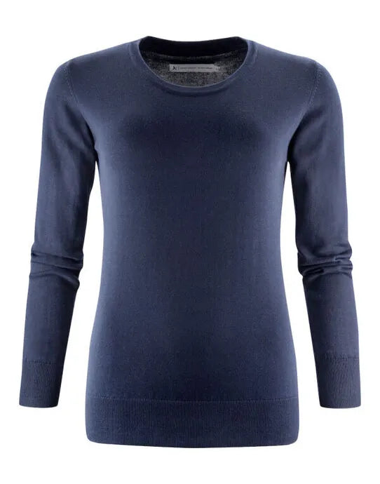 James Harvest Ashland U Neck Ladies Knit HAR2122509 - Navy L - Customisable Sweatshirts