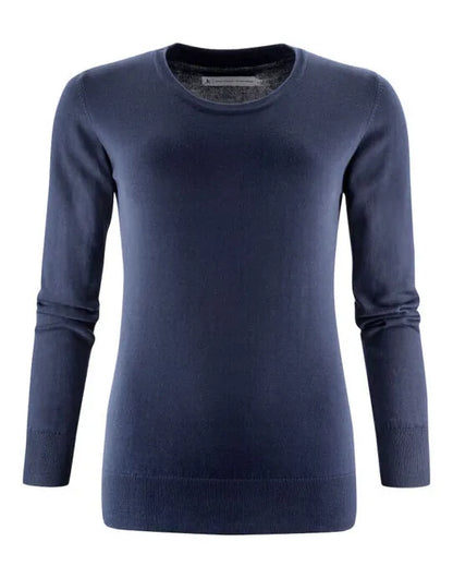 James Harvest Ashland U Neck Ladies Knit HAR2122509 - Navy L - Customisable Sweatshirts