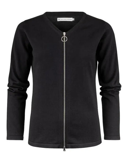 James Harvest Ladies Knitted Cardigan har2122511 - Black XS - Customisable Knitwear