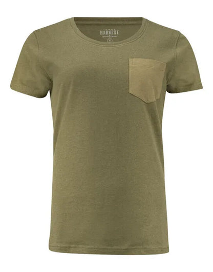James Harvest Walcott Ladies T Shirt HAR2124009 - Moss Green - Customisable T-Shirt