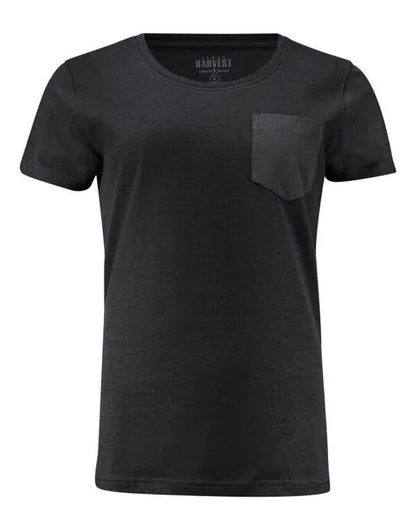 James Harvest Walcott Ladies T Shirt HAR2124009 - Black - Customisable T-Shirt