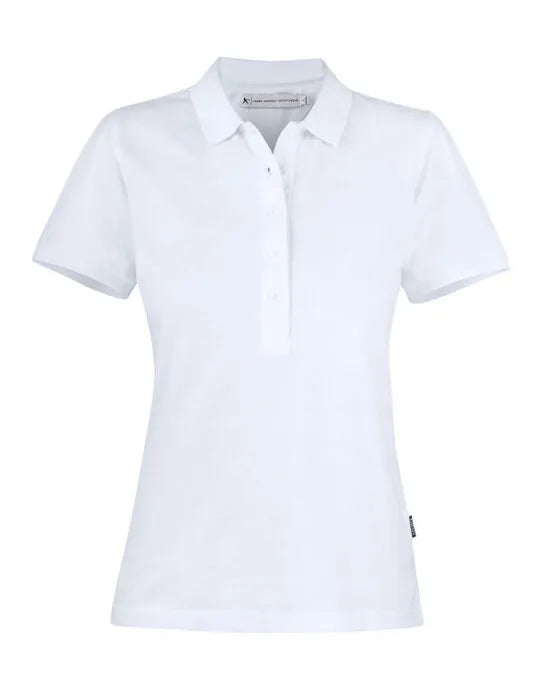 James Harvest Neptune Ladies Polo HAR2125033 - White - Customisable Polos
