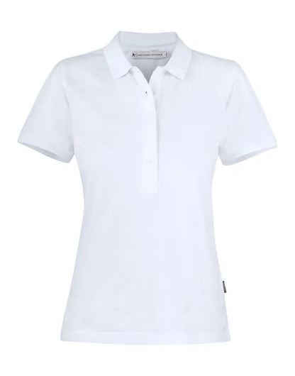 James Harvest Neptune Ladies Polo HAR2125033 - White - Customisable Polos