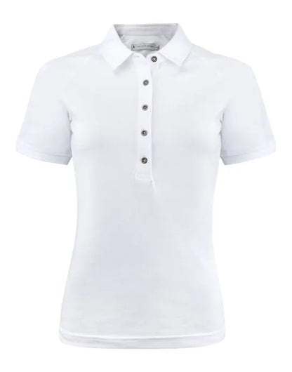 James Harvest Brookings Ladies Polo HAR2125037 - White - Customisable Polos