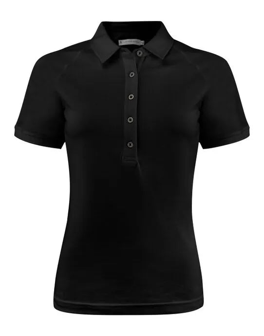 James Harvest Brookings Ladies Polo HAR2125037 - Black - Customisable Polos