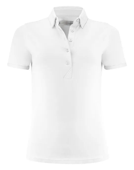 James Harvest American Ladies Polo HAR2125038 - White - Customisable Polos