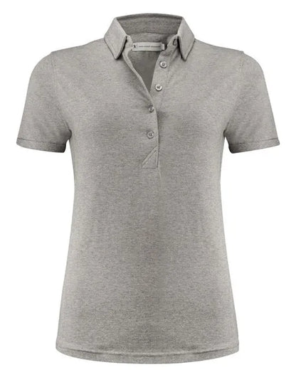 James Harvest American Ladies Polo HAR2125038 - Grey Melange - Customisable Polos