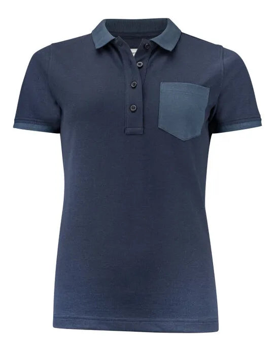 James Harvest Pinedale Ladies Pique Polo HAR2125039 - Navy - Customisable Polos
