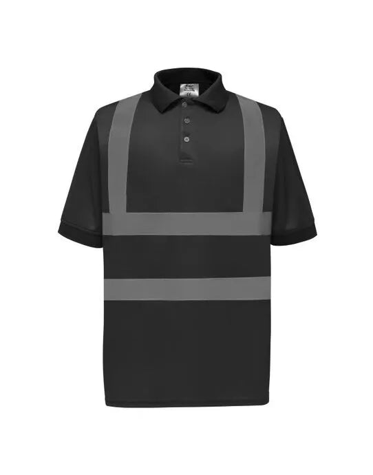 Yoko HV Short Sleeve Polo Shirt hvj210 - - Customisable Hi-Vis Polos
