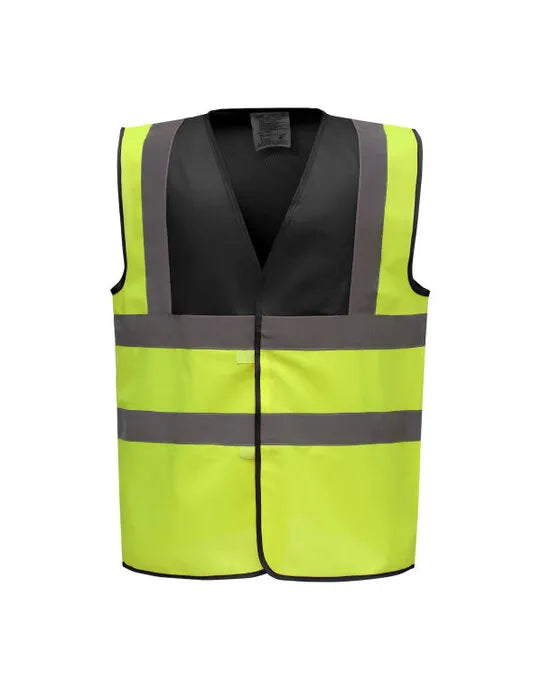 Yoko Two Tone Class 1 Waistcoat hvw100tt - - Customisable Hi-Vis Vest