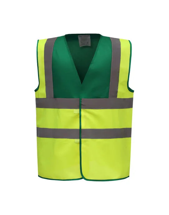 Yoko Two Tone Class 1 Waistcoat hvw100tt - - Customisable Hi-Vis Vest