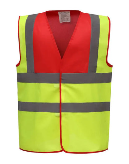 Yoko Two Tone Class 1 Waistcoat hvw100tt - - Customisable Hi-Vis Vest