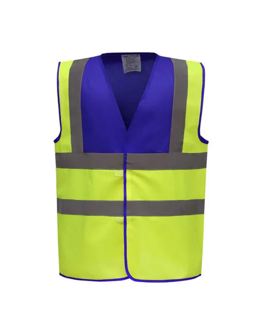 Yoko Two Tone Class 1 Waistcoat hvw100tt - - Customisable Hi-Vis Vest
