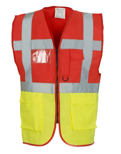 Yoko Hi-Vis Executive Waistcoat HVW801 - - Customisable Hi-Vis Vest