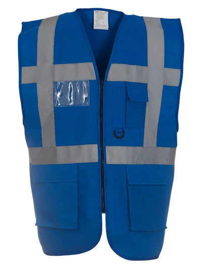 Yoko Hi-Vis Executive Waistcoat HVW801 - - Customisable Hi-Vis Vest