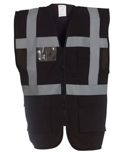 Yoko Hi-Vis Executive Waistcoat HVW801 - - Customisable Hi-Vis Vest