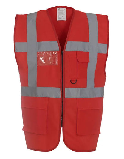 Yoko Hi-Vis Executive Waistcoat HVW801 - - Customisable Hi-Vis Vest