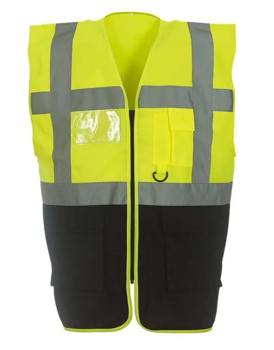 Yoko Hi-Vis Executive Waistcoat HVW801 - - Customisable Hi-Vis Vest