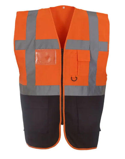 Yoko Hi-Vis Executive Waistcoat HVW801 - - Customisable Hi-Vis Vest