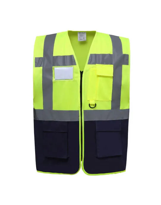 Yoko Hi-Vis Executive Waistcoat HVW801 - - Customisable Hi-Vis Vest