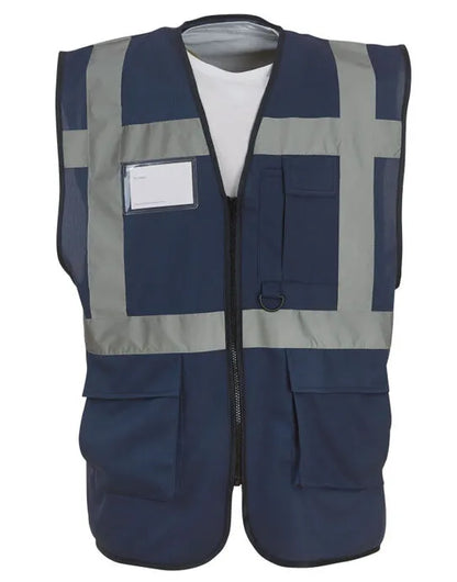 Yoko Hi-Vis Executive Waistcoat HVW801 - - Customisable Hi-Vis Vest