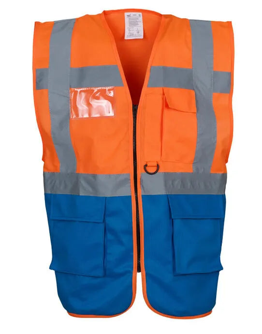 Yoko Hi-Vis Executive Waistcoat HVW801 - - Customisable Hi-Vis Vest