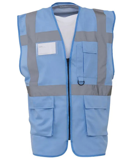 Yoko Hi-Vis Executive Waistcoat HVW801 - - Customisable Hi-Vis Vest