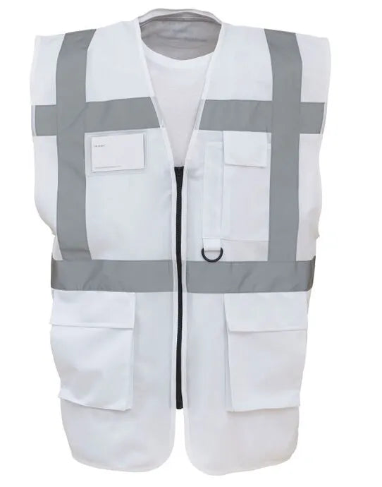 Yoko Hi-Vis Executive Waistcoat HVW801 - - Customisable Hi-Vis Vest