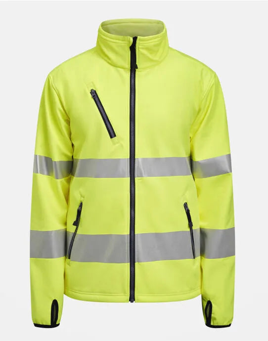 Jobman Softshell Jacket Hi-Vis JM1202 - - Customisable Hi-Vis Jackets