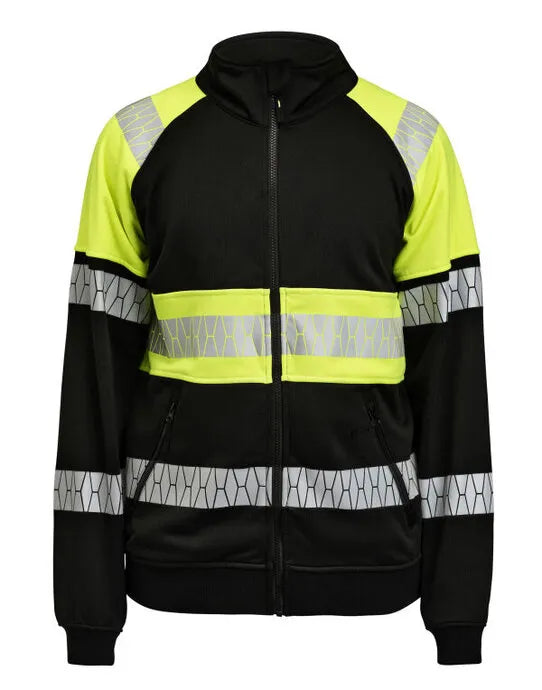 Jobman Sweatshirt Full-Zip Hi-Vis JM5225 - - Customisable Hi-Vis Sweatshirt