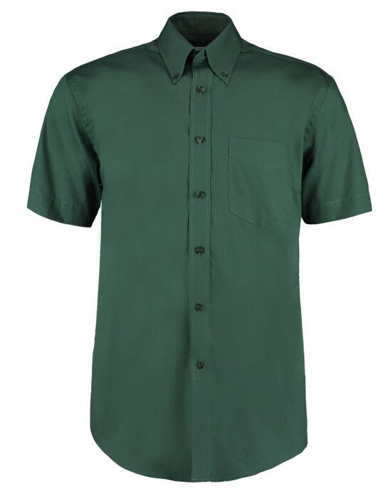 Corporate Oxford shirt short sleeved classic fit - KK109 - Bottle Green - Customisable Shirts