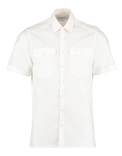 Kustom Kit Mens SS Tailored Pilot Shirt KK133 - - Customisable Corporate Wear