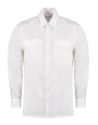 Kustom Kit Tailored Fit LS Pilot Shirt KK134 - - Customisable Corporate Wear